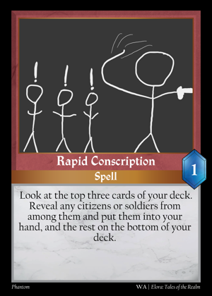 Rapid Conscription